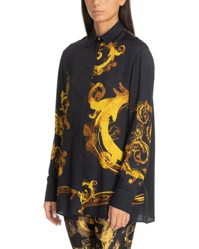 Versace Camicia watercolour couture - Multicolore