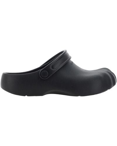 Balenciaga Sunday Molded Slippers - Black