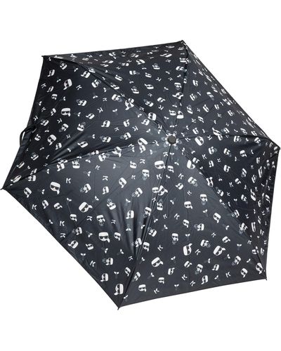 Karl Lagerfeld Ikonik Umbrella - Grey