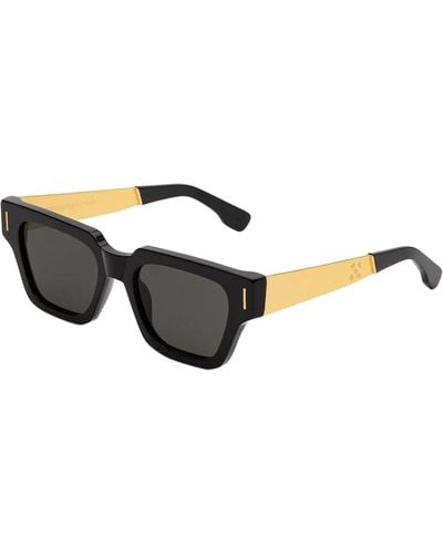 Retrosuperfuture Sunglasses Storia Francis Black - Metallic
