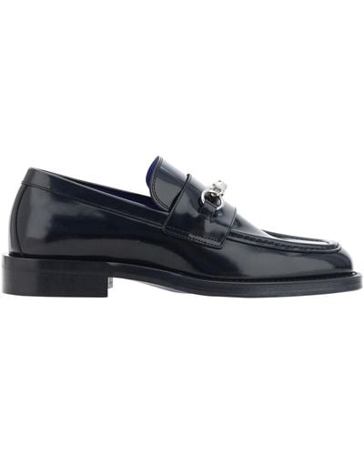 Burberry Barbed Loafers - Blue