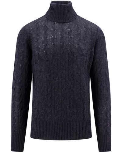 Etro Roll-neck Sweater - Blue