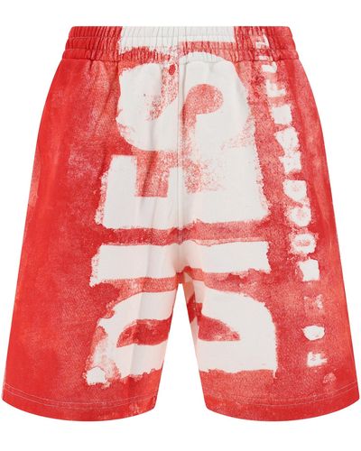 DIESEL Track Shorts - Red