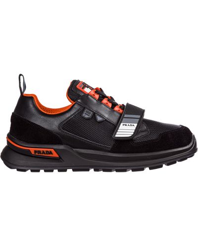 Prada Mechano Trainers - Black