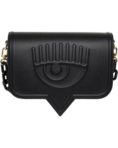 Chiara Ferragni Eyelike Shoulder Bag - Black