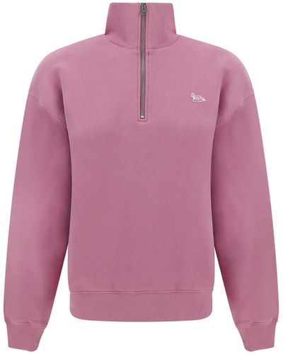 Maison Kitsuné Baby Fox Zip-up Sweatshirt - Pink