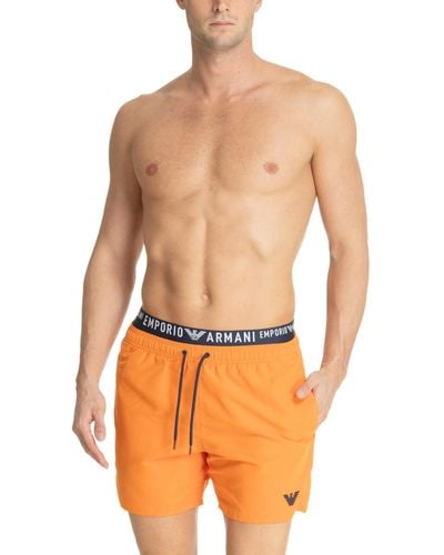 Emporio Armani Swimwear Swim Shorts - Orange