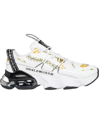 Versace Nomo Chain Couture Sneakers - White