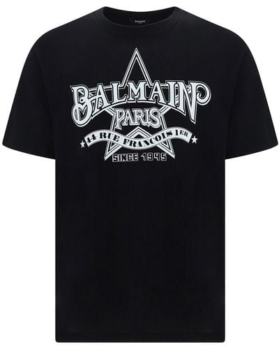 Balmain Star T-shirt - Black