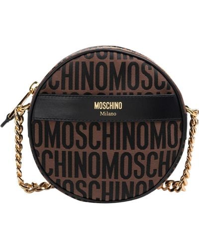 Moschino Logo Crossbody Bag - Black