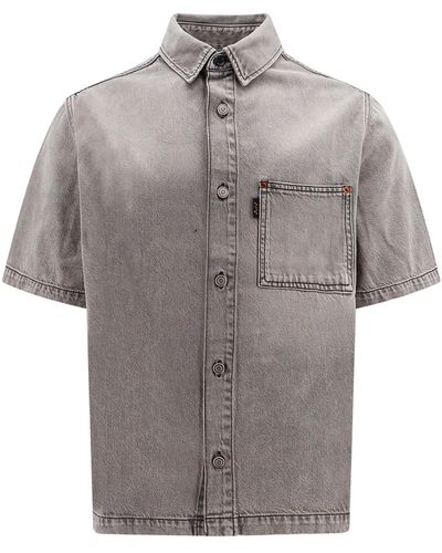 Haikure Jerry Palermo Short Sleeve Shirt - Grey