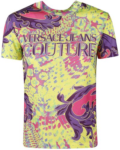 Versace Jeans Couture T-shirt animalier - Rosa