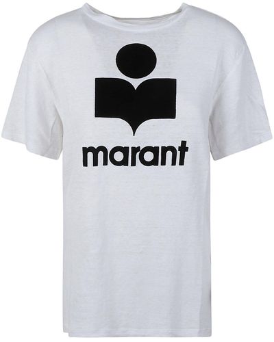 Isabel Marant Linen Zewel T-shirt - Gray
