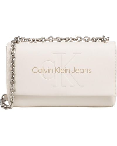 Calvin Klein Shoulder Bag - Natural