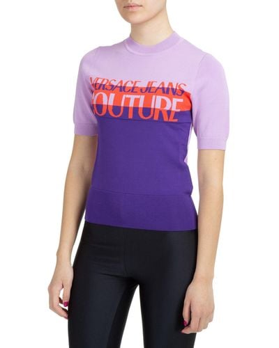 Versace Viscose T-shirt - Purple