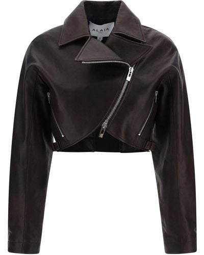 Alaïa Biker Leather Jackets - Black