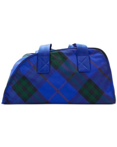 Burberry Holdall Duffle Bag - Blue