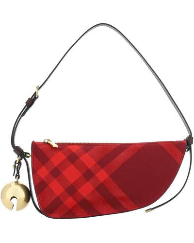 Burberry Shield Shoulder Bag - Red