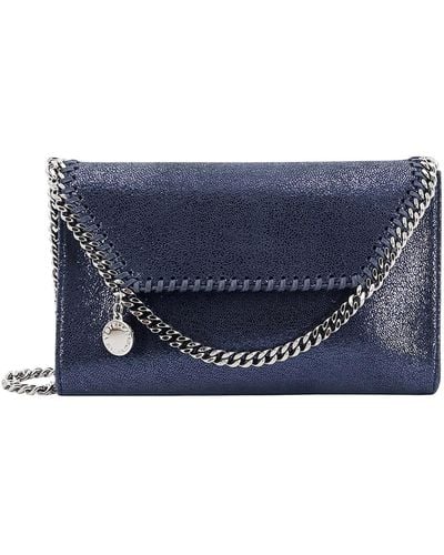 Stella McCartney Falabella Fold Over Handbag - Blue