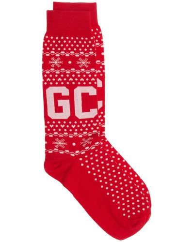 Gcds Low Socks Winter - Red