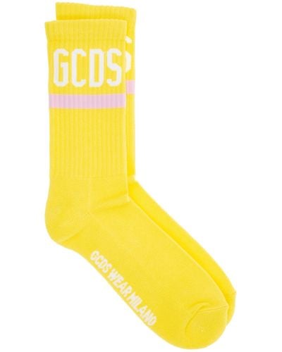 Gcds Logo Socks - Yellow