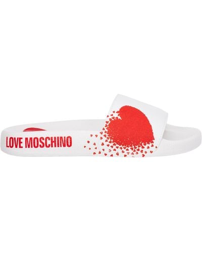 Love Moschino Slides - Red