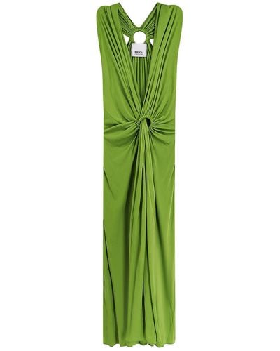 Erika Cavallini Semi Couture Vestito lungo - Verde