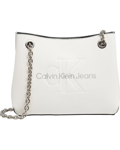 Calvin Klein Shoulder Bag - White