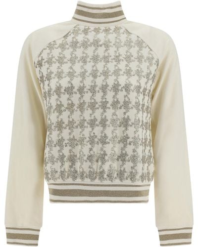 Balmain Roll-neck Sweater - White