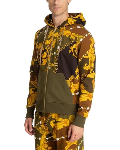 Versace Chain Couture Hoodie - Yellow