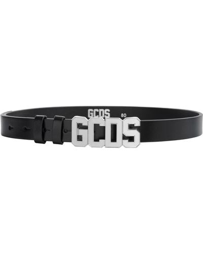 Gcds Leather Belt - Black