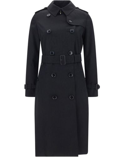 Burberry Kensington Trench Coat - Black