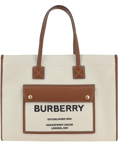 Burberry Frey Tote Bag - Natural