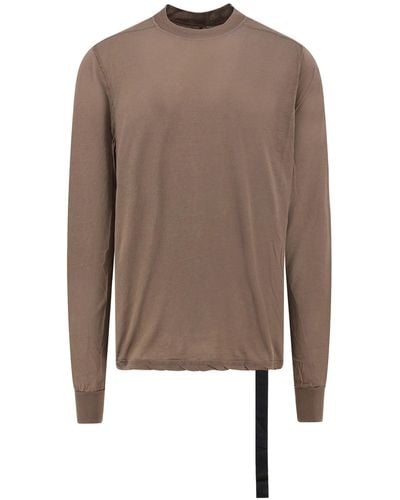Rick Owens Long Sleeve T-shirt - Brown