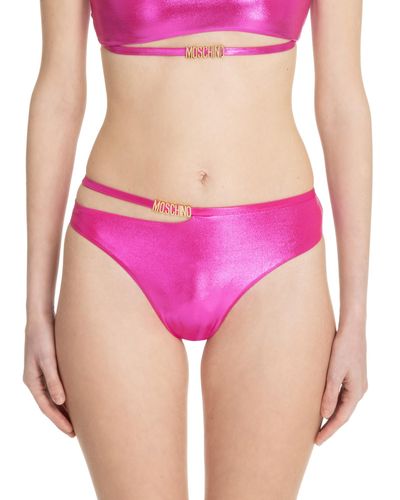 Moschino Swim Bikini Bottoms - Pink