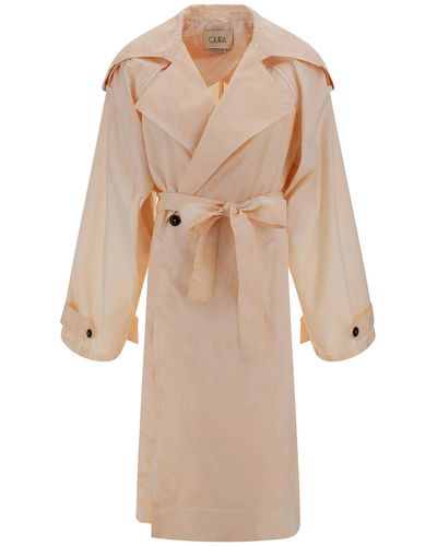 Quira Oversized Trench Coat - Natural