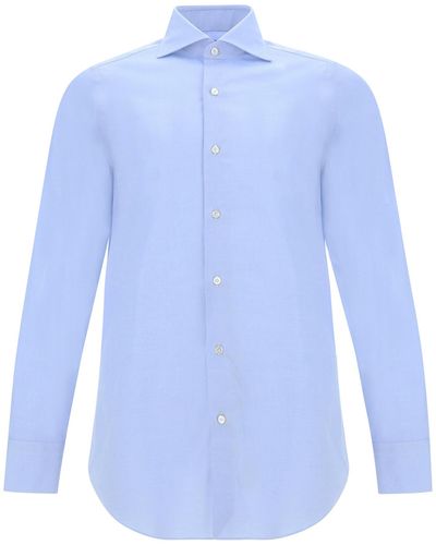 Finamore 1925 Milano-simone Shirt - Blue
