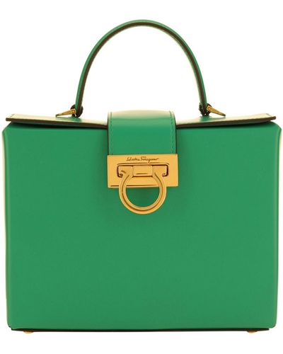 Ferragamo Trifolio Box Handbag - Green