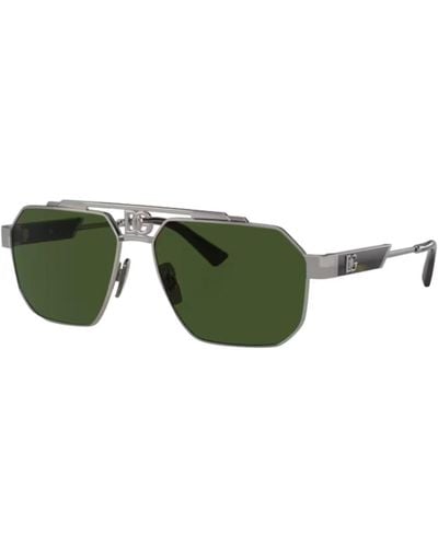 Dolce & Gabbana Pilot Frame Sunglasses - Green