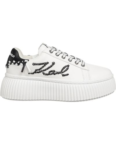 Karl Lagerfeld Kreeper Lo Trainers - White