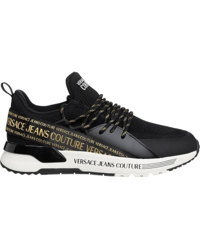 Versace Jeans Couture Dynamic Logo Trainers - Black