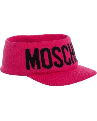 Moschino Cashmere Visor - Pink