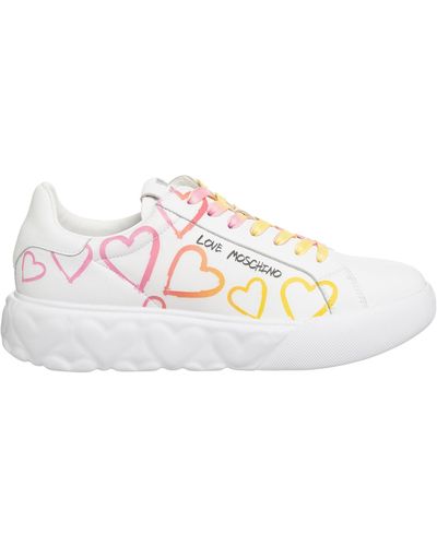 Love Moschino Puffy Heart Sneakers - White