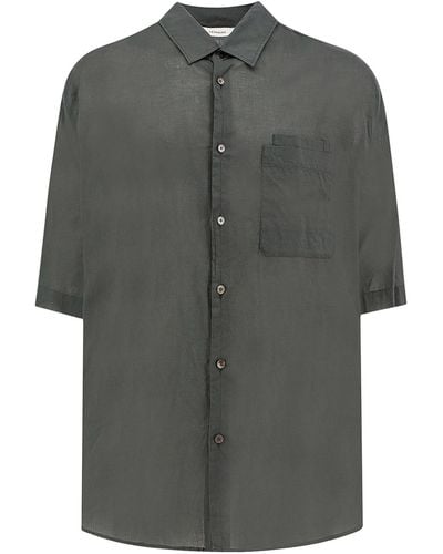 Lemaire Short Sleeve Shirt - Grey