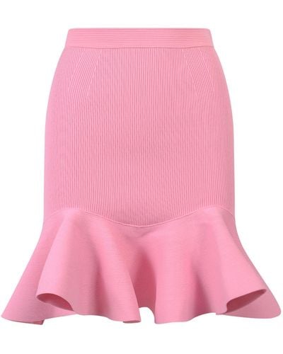 Alexander McQueen Mini Skirt - Pink