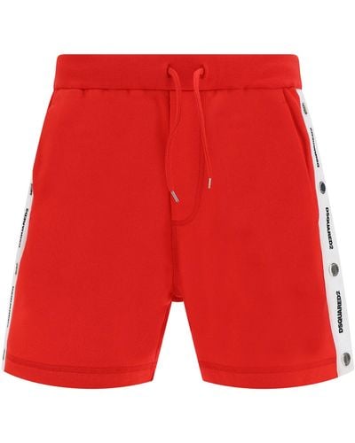 DSquared² Track Shorts - Red