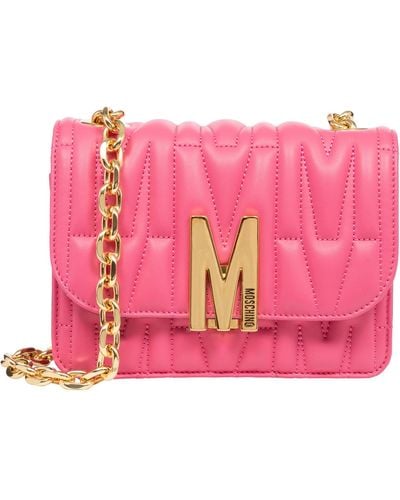 Moschino M Crossbody Bag - Pink