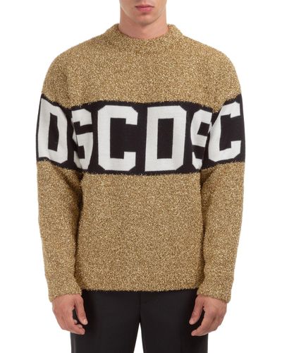 Gcds Logo Sweater - Brown