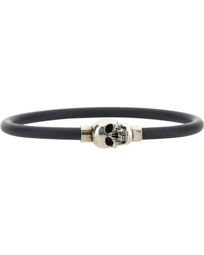 Alexander McQueen Skull Bracelet - White