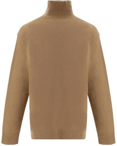 Jil Sander Roll-neck Sweater - Natural